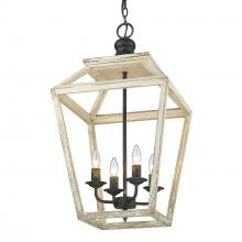  0839-4P ABI - Haiden 4 Light Pendant in Antique Black Iron